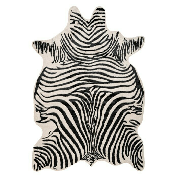 Deko-Kunstfell RodeoZebra, Schwarz/Weiß, 200 x 150 cm, 100 % Polyester View From Above