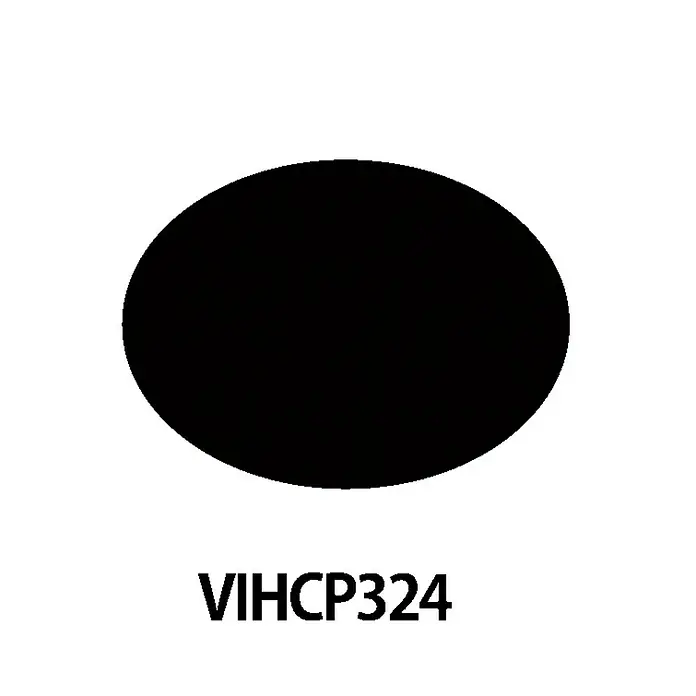 Artemio Perforadora - Óvalo, L x An: 4,5 x 3,2 cm - Mancha de tinta negra con la designación VIHCP324 para diversas aplicaciones, ideal para proyectos de arte.
