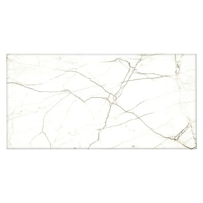 CUCINE Küchenrückwand - White Marble, 80 x 40 cm, Stärke: 6 mm, Einscheibensicherheitsglas (ESG) - Elegante Marmorfliese mit feinen Adern für stilvolle Innenräume. Hochwertige Verarbeitung und ansprechende Optik für ein luxuriöses Ambiente.
