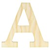 Artemio Letra de madera (Motivo: A, L x An x Al: 11,5 x 1 x 11,5 cm, Madera)