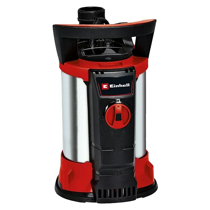 Einhell Klarwasser-Tauchpumpe GE-SP 4390 N-A LL ECO - 430 W, Max. Fördermenge: 9.000 l/h - Abbildung einer Einhell-Tauchdruckpumpe, ideal zum schnellen und effizienten Abpumpen von sauberem oder leicht verschmutztem Wasser.