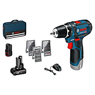 Bosch Professional Akku-Bohrschrauber GSR 12V-15 (12 V, 2 Akkus, 2 Ah - 4 Ah, 30 Nm)