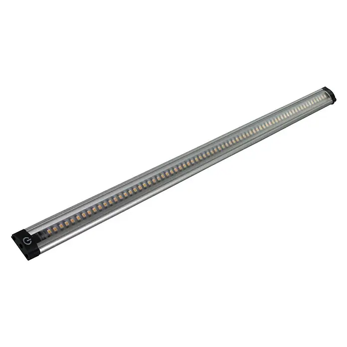 Ritter Leuchten LED-Unterbauleuchte TS - 10 W, Länge: 100 cm, Neutralweiß - LED-Unterbauleuchte mit silbernem Gehäuse und schwarzem Endstück, ideal für Küchen oder Arbeitsbereiche. Das Lichtband sorgt für eine helle Ausleuchtung.