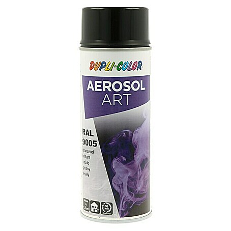 Dupli-Color Aerosol Art Sprühlack RAL 9005 (Tiefschwarz, 400 ml, Glänzend)