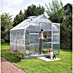 Vitavia Gewächshaus (2,58 x 2,57 x 2,3 m, Farbe: Aluminium, Polycarbonat, 4 mm)