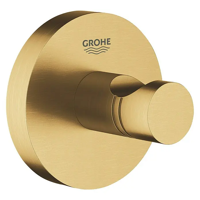 Grohe Essentials Bademantelhaken - Cool Sunrise, Matt - Dieser goldene Grohe Wandhaken ist die perfekte Ergänzung für jedes moderne Badezimmer und bietet stilvollen Komfort.