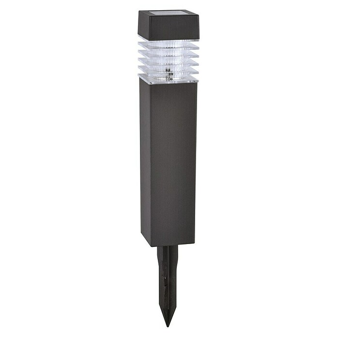 BAUHAUS Solar-Erdspieß (LED, 4 Stk., Anthrazit, Höhe: 39 cm)