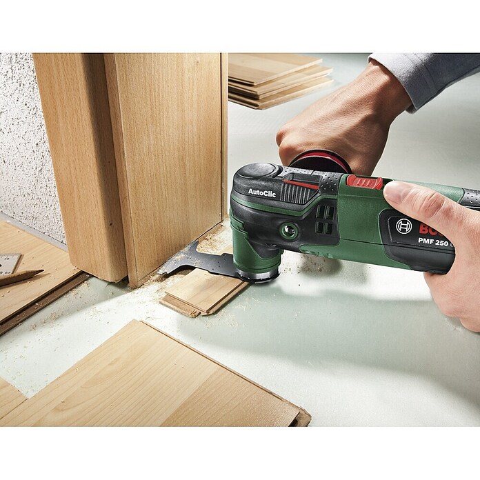 Bosch Multiherramienta PMF 250 CES (250 W, Ángulo de oscilación: 2,8°, Alojamiento de herramienta: Sistema STARLOCK)