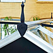 Juliana Dachverzierung für Gewächshaus Compact (3,68 m x 10 cm, Schwarz)