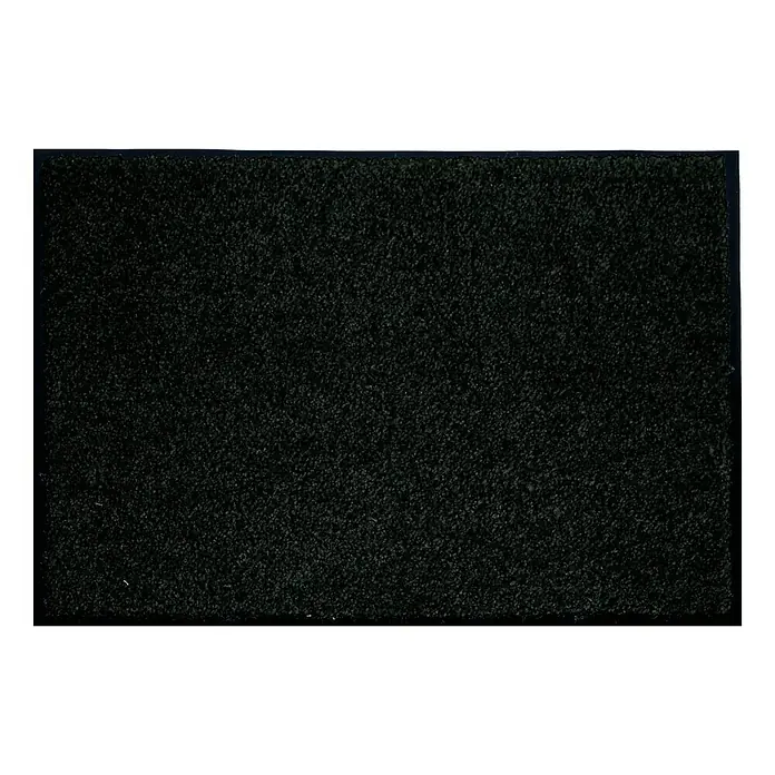 Astra Schmutzfangmatte Diamant - Schwarz, 60 x 80 cm, Material Nutzschicht: 100 % Polyamid - Schwarze Fußmatte mit strapazierfähiger Oberfläche, ideal für den Eingangsbereich, um Schmutz und Feuchtigkeit fernzuhalten.