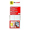 Fix-o-moll Klettband (60 cm x 20 mm, Weiß, Selbstklebend)