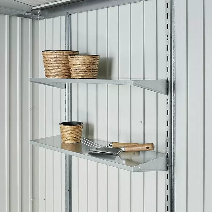 Biohort Regalboden - Passend für: Biohort Gerätehaus Europa/AvantGarde/HighLine/Panorama, L x B: 24,5 x 72 cm, Gesamtstückzahl: 4 Stk. - Stimmungsaufnahme