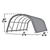 ShelterLogic Weidezelt (610 x 370 x 240 cm, Polyethylen, Grammatur: 255 g/m²)