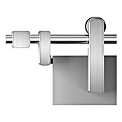 Diamond Doors Schiebetürbeschlag Tender (Edelstahloptik, Geeignet für: Ganzglas-Schiebetüren, 200 cm)