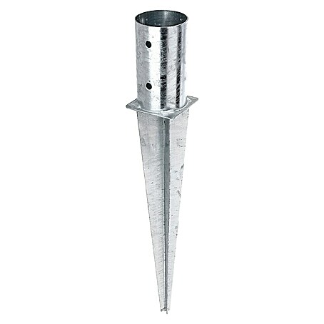 Alberts Einschlagbodenhülse (Höhe: 60 cm, Passend für: Rundholzpfosten Ø 81 mm)
