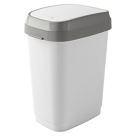 KIS Schwingdeckeleimer Dual Swing (25 l, Weiß/Grau, Kunststoff)
