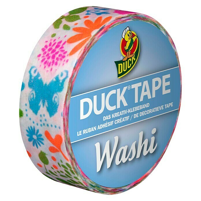 Duck Tape Kreativklebeband Washi (Neon Nature, 10 m x 15 mm)