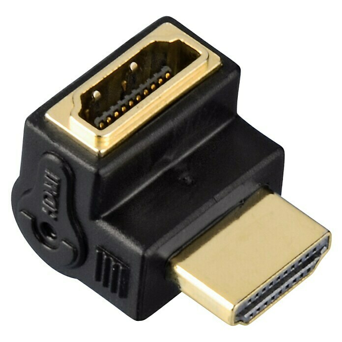 Hama WinkeladapterHDMI-Stecker, HDMI-Kupplung, Vergoldete Kontakte Front View