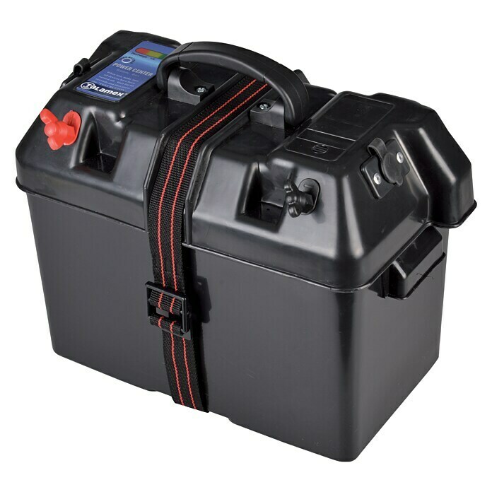 Talamex Batteriekasten Power (Geeignet für: 105 Ah Batterien, Innenmaß: 343  x 194 x 229 mm, Sicherung: 30 A Elektromotoranschluss)