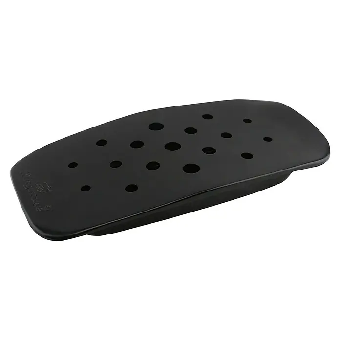 Kingstone Caja ahumadora - 26,5 x 13,5 cm - Rejilla de parrilla negra con agujeros. El complemento perfecto para tus veladas de barbacoa. Duradera y fácil de limpiar. Ideal para verduras y carne.