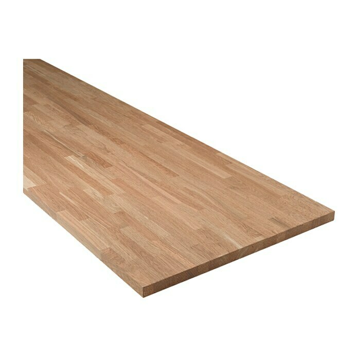 nul aan de andere kant, Symmetrie Exclusivholz Massief houten paneel (Eiken, 400 x 80 x 3,8 cm) | BAUHAUS