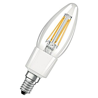 Osram LED-Lampe Retrofit Classic B (4,5 W, E14, Warmweiß, Dimmbar, Klar)