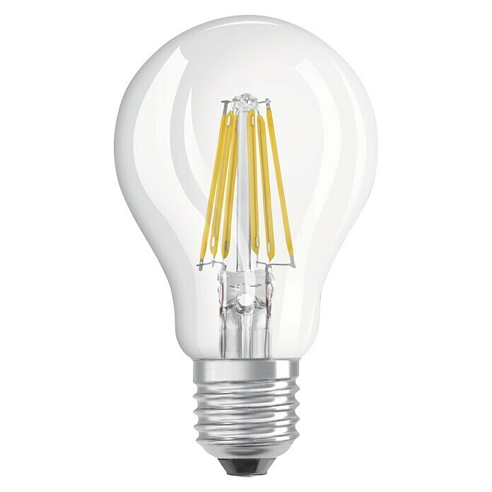 Osram Bombilla LED Retrofit Classic A (8 W, E27, A60, Blanco cálido, No regulable, Claro)