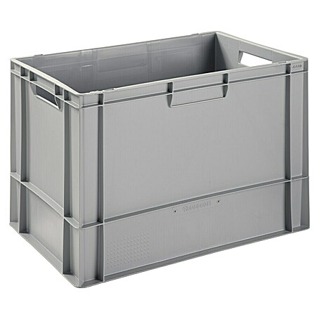 BAUHAUS Caja Euro (L x An x Al: 60 x 40 x 40 cm, 76 l, Cerrada, Gris)