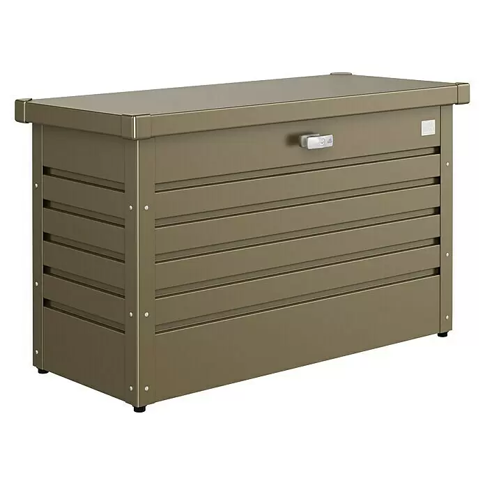 Biohort FreizeitBox Gartenbox FreizeitBox 100 - L x B x H: 101 x 46 x 61 cm, Bronze-Metallic, Stahl - Vorderansicht