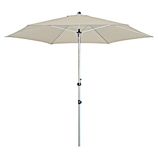 Doppler Expert Marktschirm rund Auto Tilt (Greige, Durchmesser Bespannung: 320 cm)