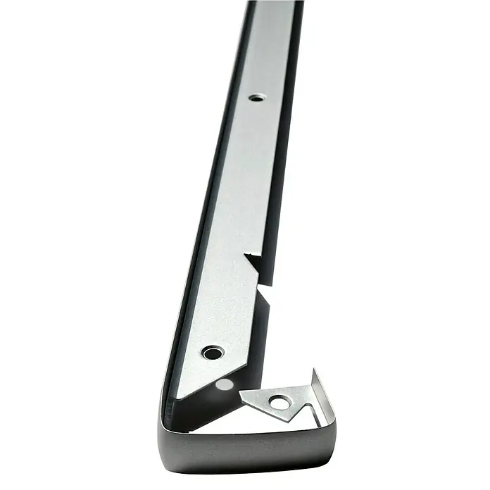 Kantoflex Pilzprofil - 60 x 3,8 cm, Silber - Ansicht von oben