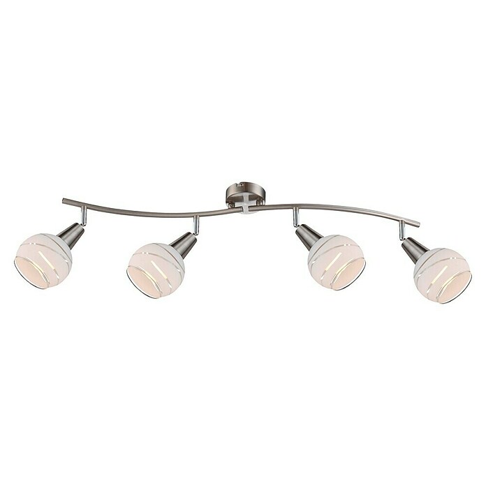 Globo Elliott LED-Deckenstrahler (4 x 4 W, Weiß/Klar, L x H: 70 x 21 cm)