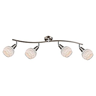 Globo Elliott Stropni reflektor (16 W, Bele barve/prozoren, nikelj mat barve, E14, 4 kos)