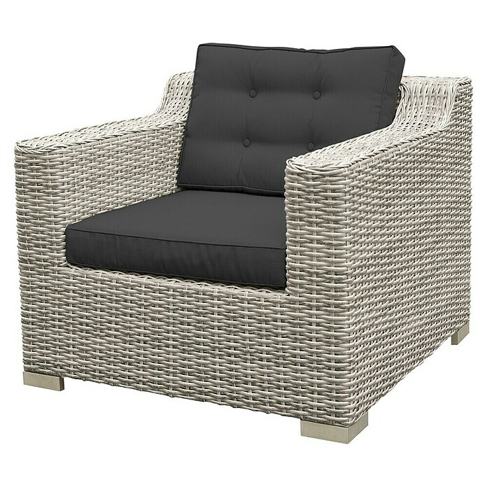 Sunfun Pauline Set lounge namještaja XXL (4-dijelno, Bambus siva)