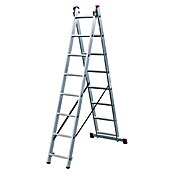 Krause Corda Sprossen-Mehrzweckleiter (Arbeitshöhe: 4,85 m, 2 x 8 Sprossen, Aluminium)