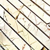 Mosaikfliese Golden Cream MOS BRICK 2807 (30,5 x 32,2 cm, Cream, Poliert)