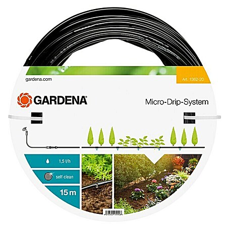 Gardena Micro-Drip Tropfrohr (Geeignet für: Randbewässerung, Anwendungsbereich: Außen, Länge: 15 m)