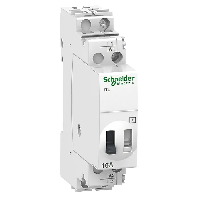 Schneider Electric Stromstoßschalter - 230 V - Schneider Electric iTL 16A Installationsschütz, einphasig, für Schaltschrankmontage. Das robuste Gerät sorgt für zuverlässiges Schalten in elektrischen Anlagen.