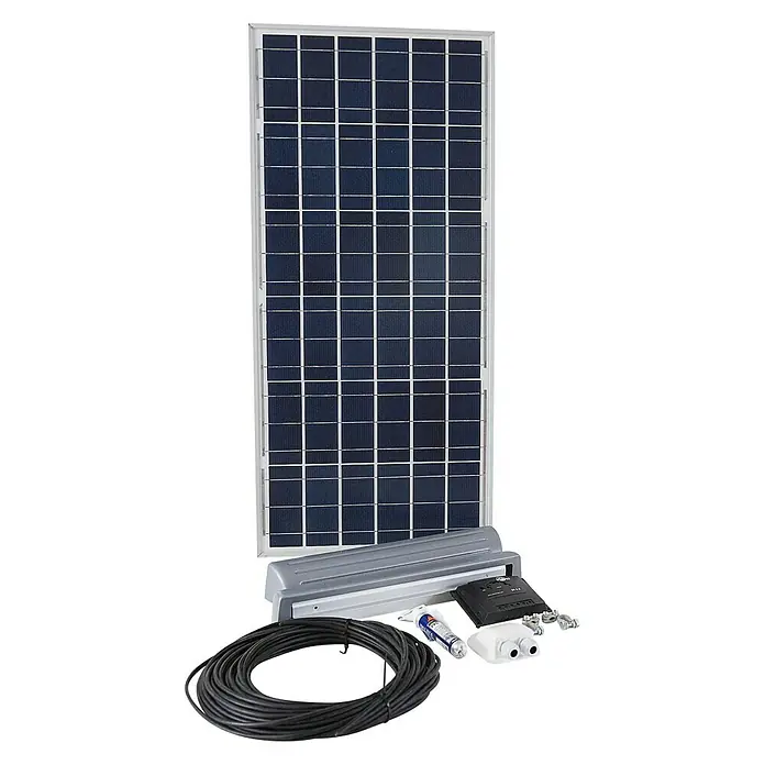 Sunset Solarmodul-Set Caravan - Nennleistung: 60 W, Für den Caravan- und Campingbereich - Solarpanel-Kit mit Montagezubehör und Kabeln. Perfekt für netzunabhängige Stromversorgung und erneuerbare Energielösungen.
