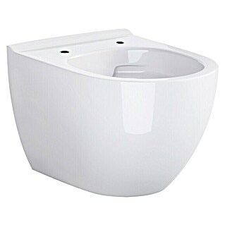 Camargue San Francisco Zidna WC školjka (Bez ruba, Bez posebne glazure, Oblik ispiranja: Duboko, WC odvod: Vodoravno, Bijele boje)