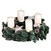 Adventskranz (Nobilistanne, Durchmesser: 40, Mit Kerzen)