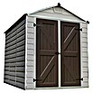 Palram Gerätehaus Skylight 6x8 Tan (1,85 x 2,3 m, Wandstärke: 1 mm, Farbe: Beige/Braun)