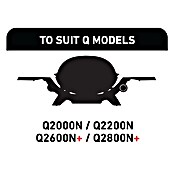 Weber Q Grillplatte Plancha (Passend für: Weber Q 2100N, Q 2200N, Q 2800N+, Gusseisen) | BAUHAUS