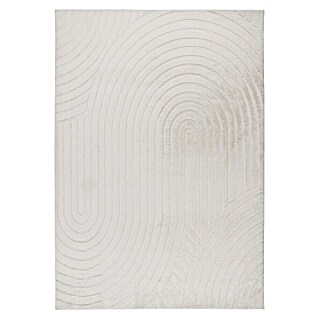 Alfombra de pelo Zen (Marfil, 230 x 160 cm, 100% Poliéster)
