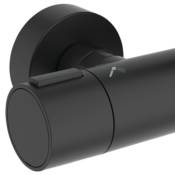 Ideal Standard Set za nadglavno prho Alu+  (Razmik med luknjami: 35,6 cm, Črna, Premer nadglavne prhe: 26 cm) | 3733 - Duschsysteme mit Armatur Marke | DAFD - Brausen und Zubehör Marke | DAF - Armaturen Brausen | DA - Badausstattung/Bäderwelt | D - Sanitär | BAUHAUS
