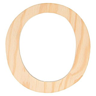 Artemio Letra de madera (Motivo: O, L x An x Al: 11,5 x 1 x 11,5 cm, Madera)