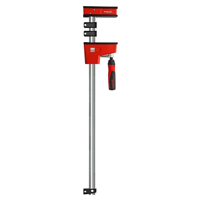 Bessey Korpuszwinge REVO KRE 800/95 - Spannweite: 800 mm, Spannkraft: 8.000 N, Ausladung: 95 mm - Bessey Ganzstahl-Schraubzwinge mit einer robusten Stahlschiene und ergonomischem Griff für sicheren Halt beim Spannen.