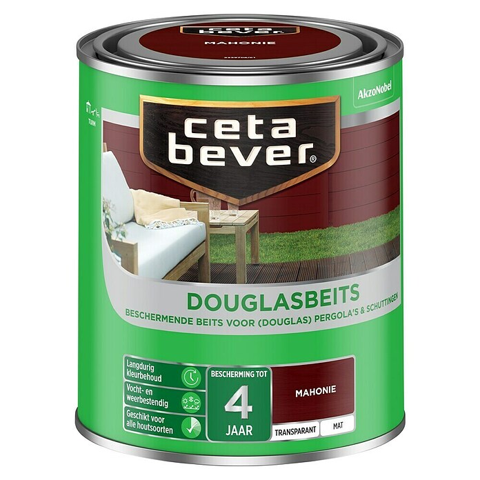 Cetabever Houtbeits Douglas (Mahonie, 750 ml, Mat) | BAUHAUS