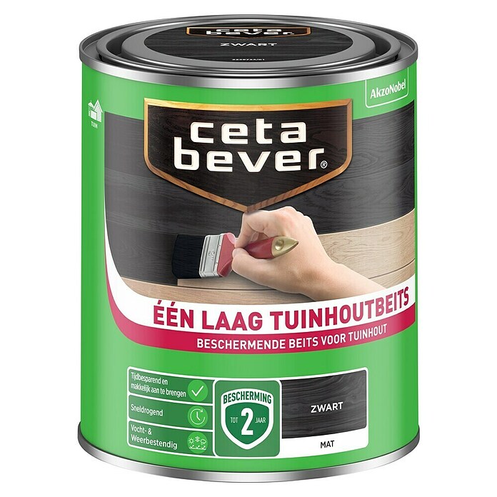 Cetabever Houtbeits (Zwart, 750 ml, Mat) | BAUHAUS