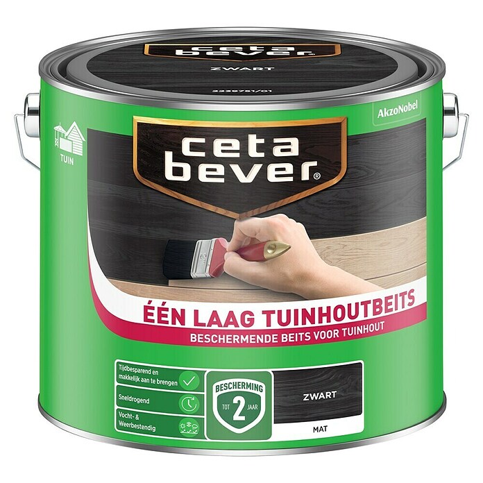 Cetabever Houtbeits (Zwart, 2,5 l, Mat) | BAUHAUS